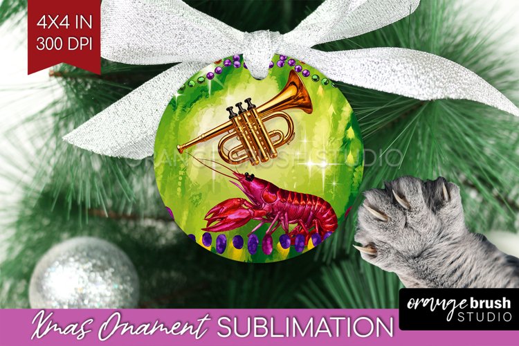 Mardi Gras Ornament PNG - Carnival PNG Sublimation