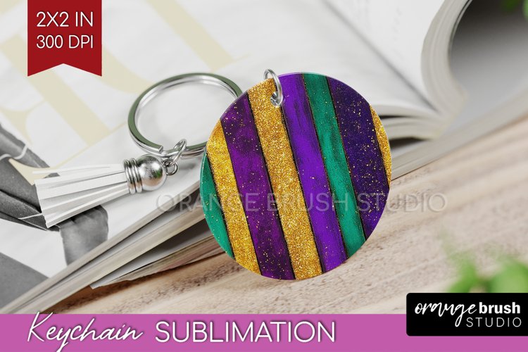 Mardi Gras Keychain PNG - Carnival Keychain Sublimation