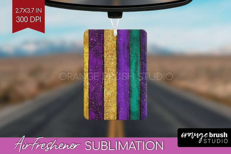 Mardi Gras Air Freshener PNG - Carnival PNG Sublimation