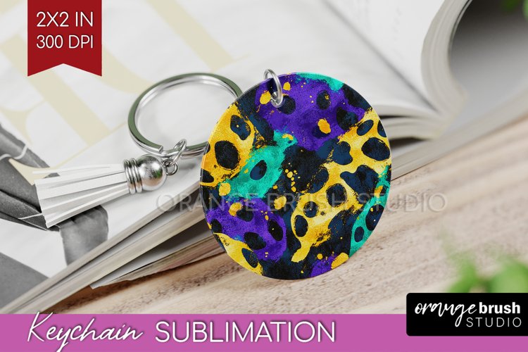 Mardi Gras Keychain PNG - Carnival Keychain Sublimation