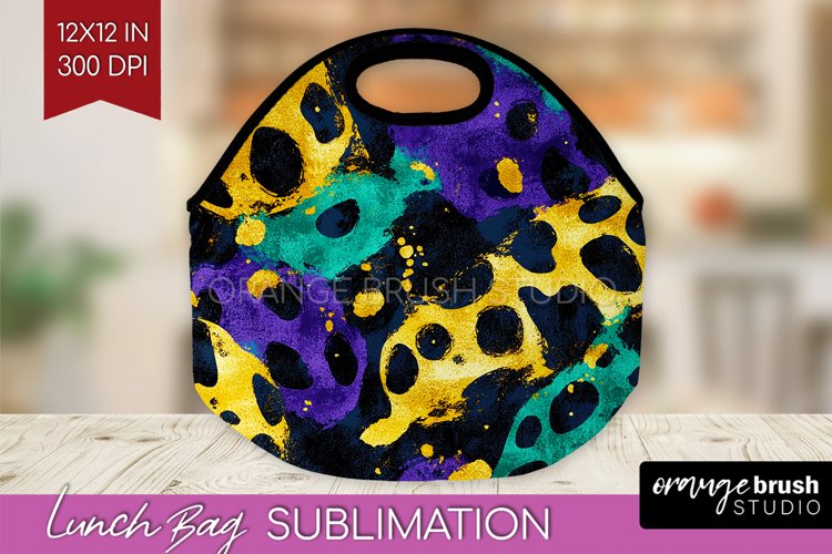 Mardi Gras Lunch Bag - Carnival Lunch Bug PNG Sublimation