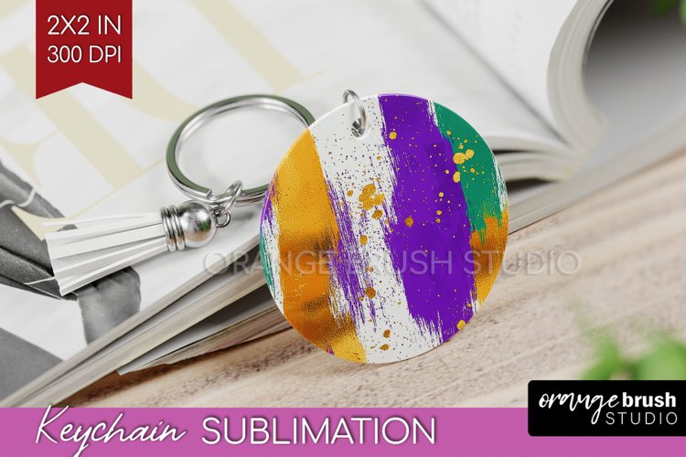 Mardi Gras Keychain PNG - Carnival Keychain Sublimation