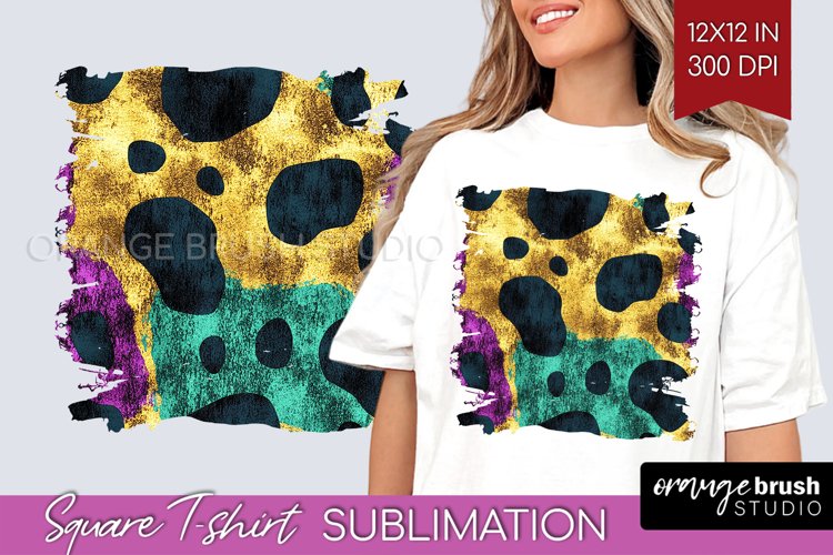 Mardi Gras Square Tshirt Background - Carnival PNG