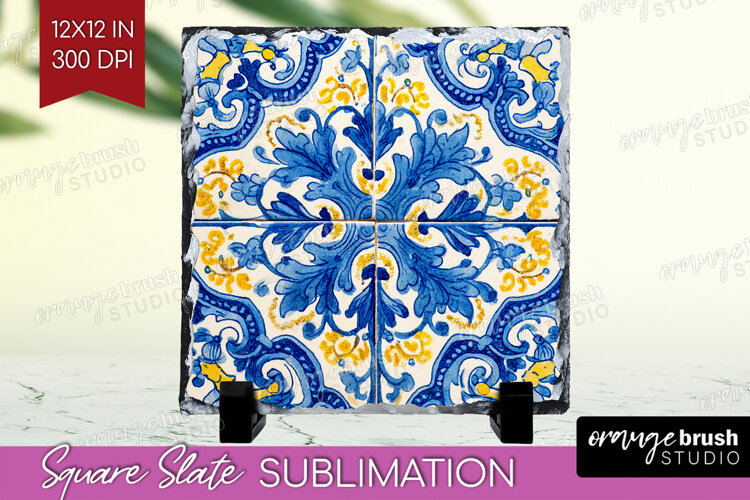 Mediterranean Slate PNG - Italian Tile Square Slate example image 1
