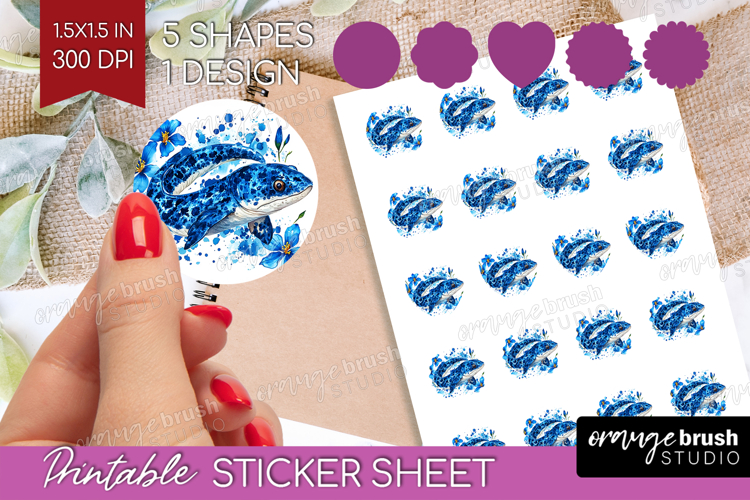 Blue Flowers Clipart Image 2
