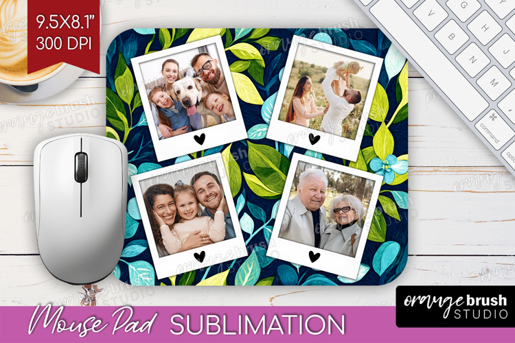Eucalyptus Photo Mouse Pad PNG - Botanical Picture Frame Pad