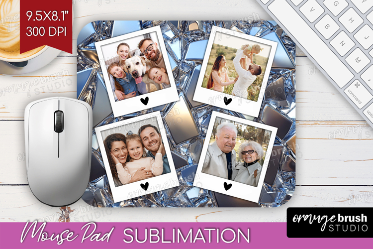 Gem Texture Photo Mouse Pad PNG - Gemstone Picture Frame Pad