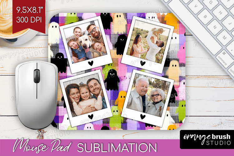 Halloween Photo Mouse Pad PNG - Spooky Picture Frame Mouse