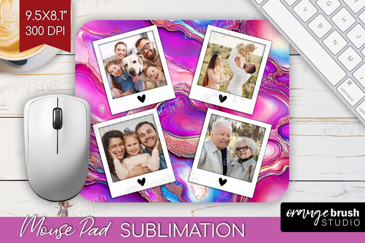 Pearl Photo Mouse Pad PNG - Pearl Texture Picture Frame Pad