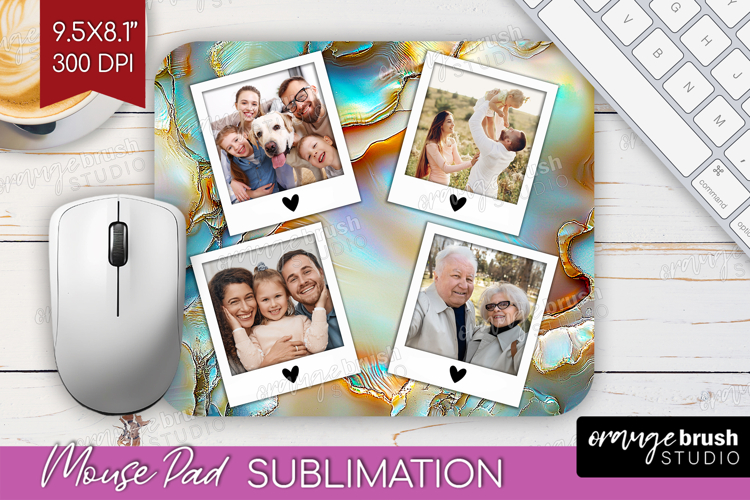 Pearl Photo Mouse Pad PNG - Pearl Texture Picture Frame Pad