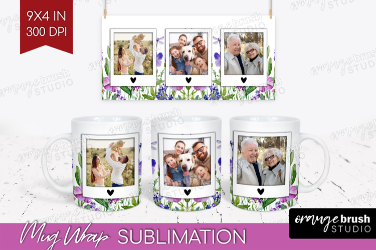 Wildflowers Photo Mug Wrap PNG - Summer Flowers Picture Mug