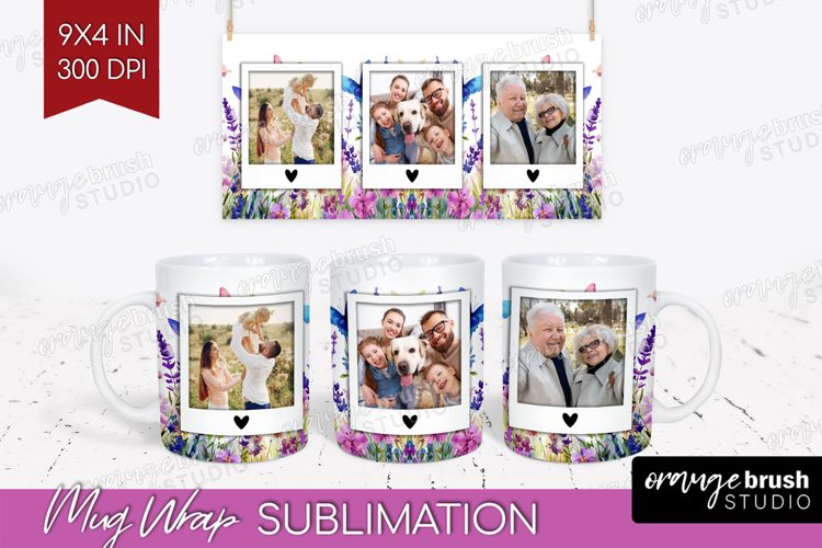 Wildflowers Photo Mug Wrap PNG - Summer Flowers Picture Mug example image 1