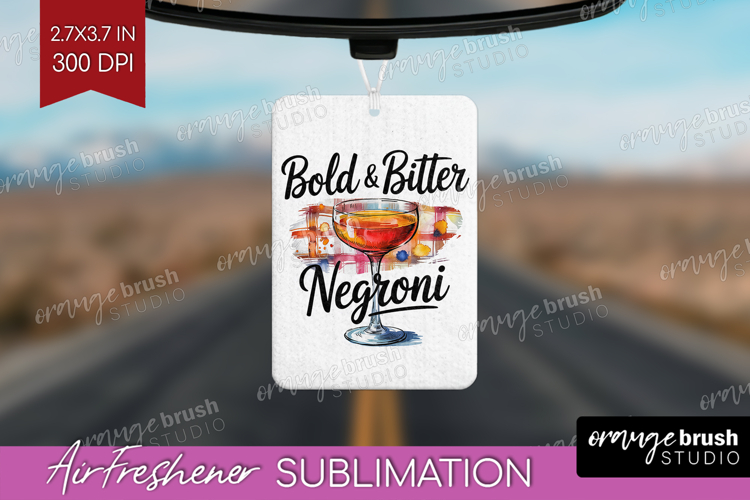 Negroni Cocktail Air Freshener PNG Summer Drink PNG