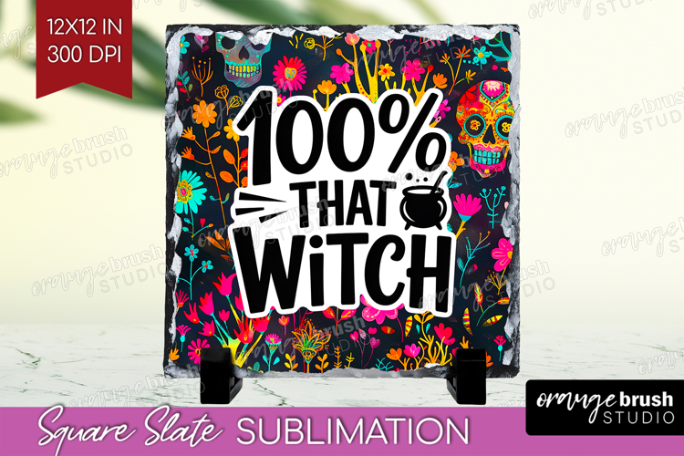 Sarcastic Quote Slate PNG - Halloween Square Slate