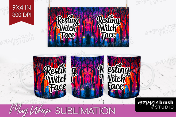 Sarcastic Quote Mug Wrap - Halloween Mug PNG Sublimation example image 1