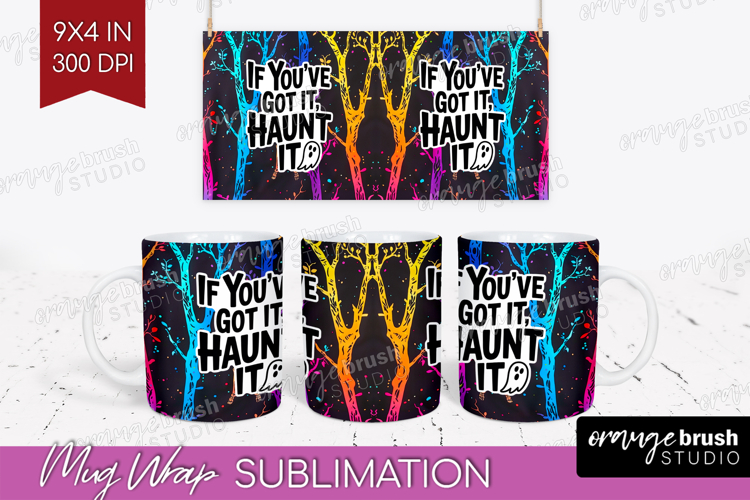 Sarcastic Quote Mug Wrap - Halloween Mug PNG Sublimation example image 1