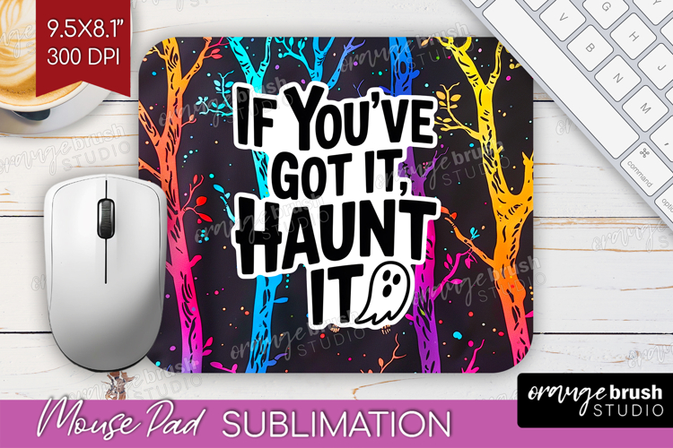 Sarcastic Quote Mouse Pad Sublimation - Halloween Mousepad