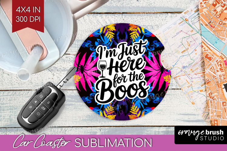 Sarcastic Quote Car Coaster - Halloween Coaster PNG example image 1
