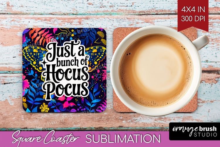 Sarcastic Quote Square Coaster - Halloween Coaster PNG