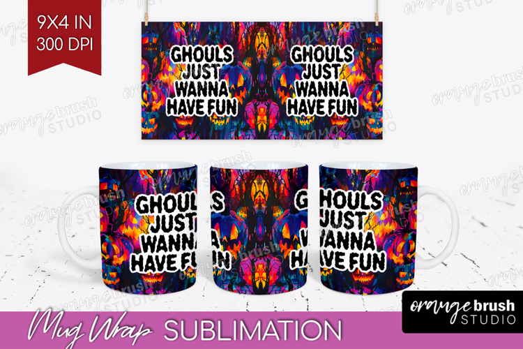 Sarcastic Quote Mug Wrap - Halloween Mug PNG Sublimation