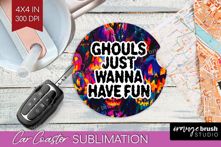 Sarcastic Quote Car Coaster - Halloween Coaster PNG