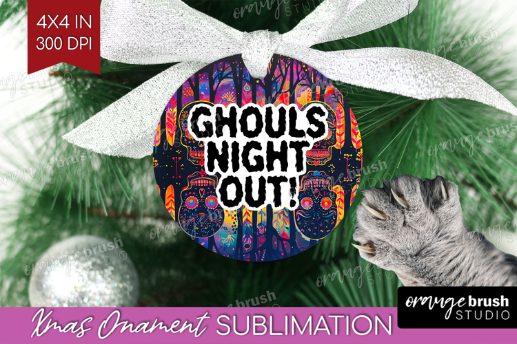 Sarcastic Quote Ornament PNG - Halloween PNG Sublimation example image 1