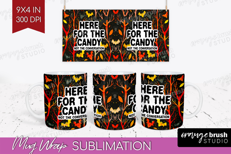 Sarcastic Quote Mug Wrap - Halloween Mug PNG Sublimation