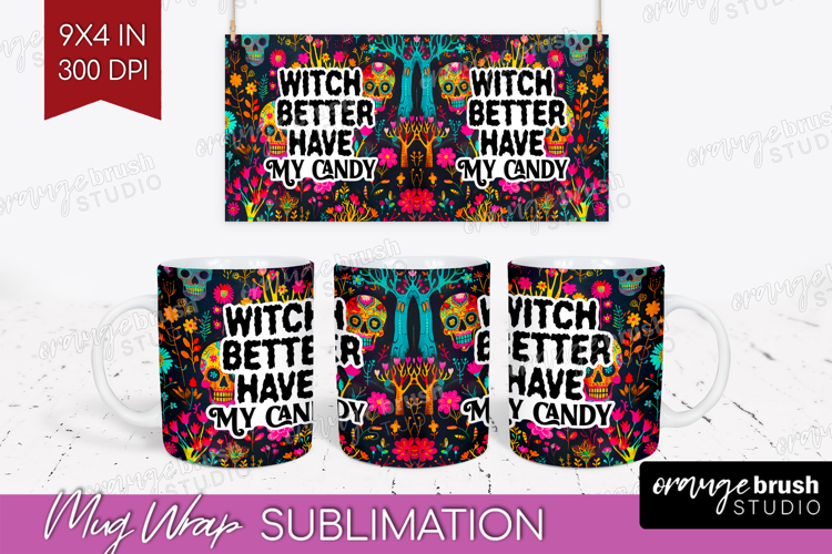 Sarcastic Quote Mug Wrap - Halloween Mug PNG Sublimation