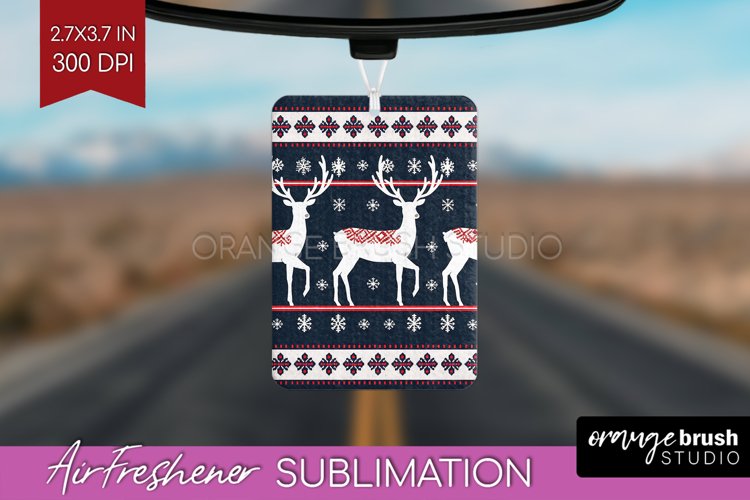 Nordic Christmas Air Freshener PNG - Winter Car Freshener