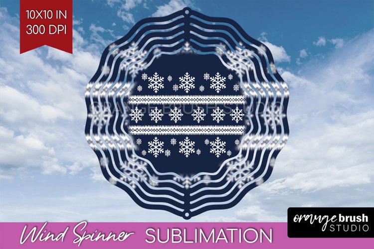 Nordic Christmas Wind Spinner Sublimation PNG example image 1