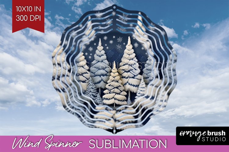 Nordic Christmas Wind Spinner Sublimation PNG