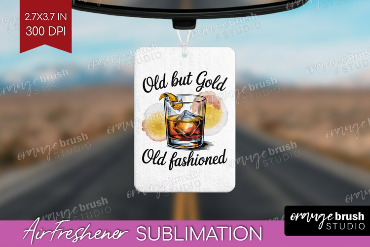 Old Fashioned Cocktail Air Freshener PNG Summer Drink PNG