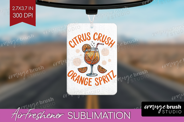 Orange Spritz Cocktail Air Freshener PNG Summer Drink PNG