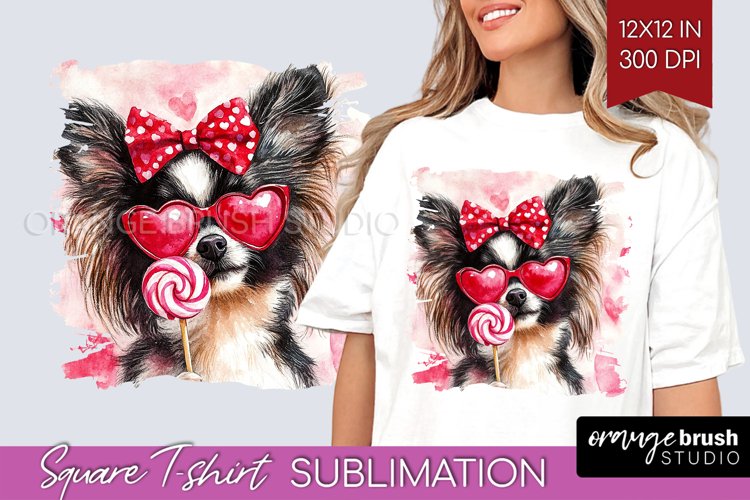 Papillon Valentine Square Tshirt Background Valentines Day