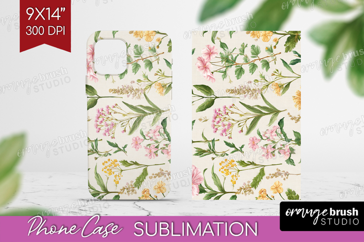 Pastel Flowers Phone Case PNG - Summer Case PNG Sublimation