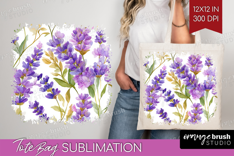 Pastel Flowers Tote Bag - Summer Tote Bag PNG Sublimation