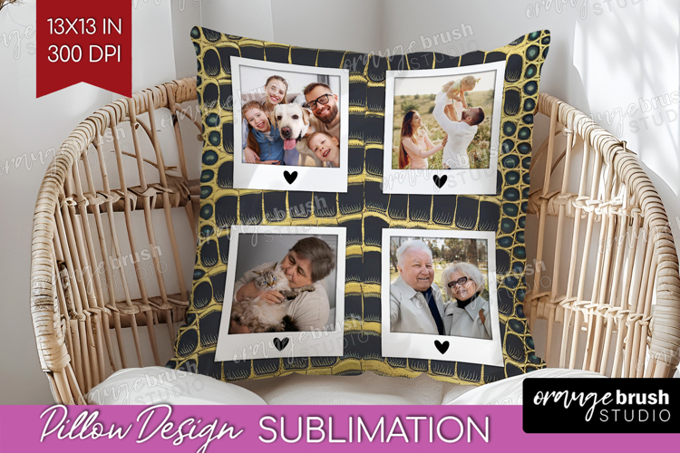 Animal Print Photo Pillow PNG - Wild Animal Picture Frame
