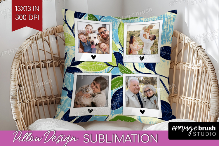 Eucalyptus Photo Pillow PNG - Botanical Picture Frame Pillow