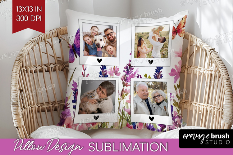 Wildflowers Photo Pillow PNG - Summer Flowers Picture Frame example image 1