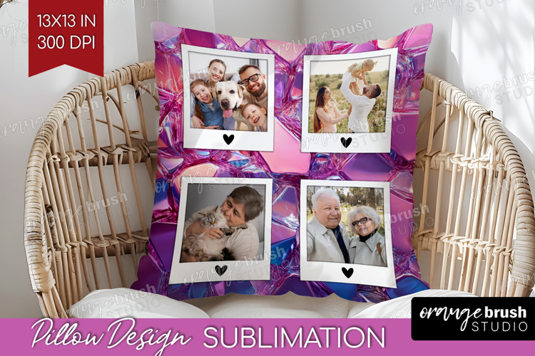 Gem Texture Photo Pillow PNG - Gemstone Picture Frame Pillow