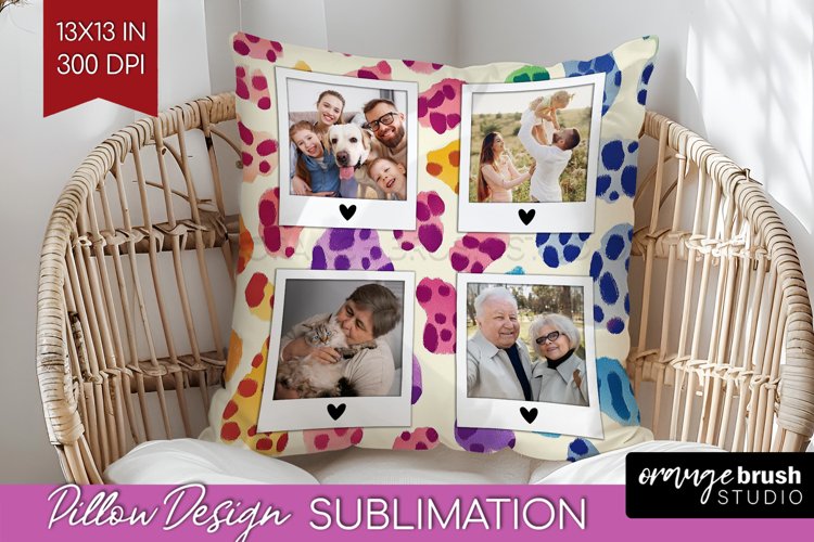 Leopard Print Photo Pillow PNG - Animal Pattern Picture