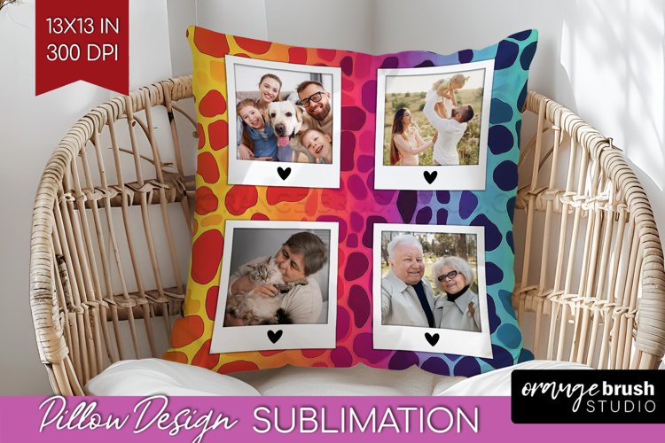 Leopard Print Photo Pillow PNG - Animal Pattern Picture