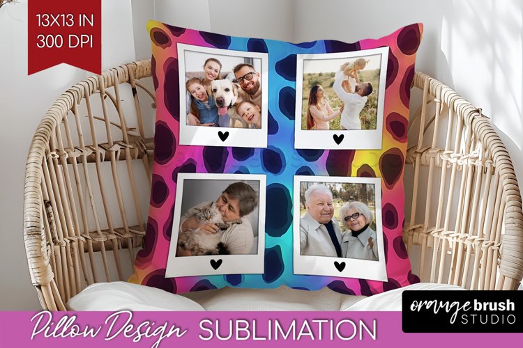 Leopard Print Photo Pillow PNG - Animal Pattern Picture