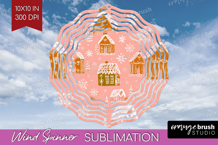 Pink Christmas Wind Spinner Sublimation PNG - Coquette Xmas