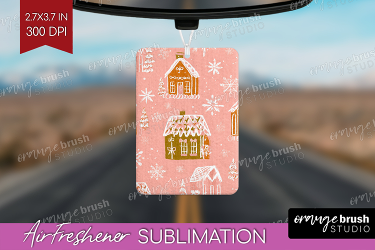 Pink Christmas Air Freshener PNG - Coquette Xmas PNG
