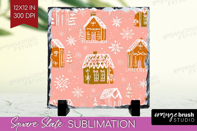 Pink Christmas Slate PNG - Coquette Xmas Square Slate example image 1