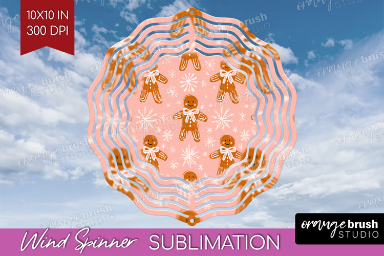 Pink Christmas Wind Spinner Sublimation PNG - Coquette Xmas