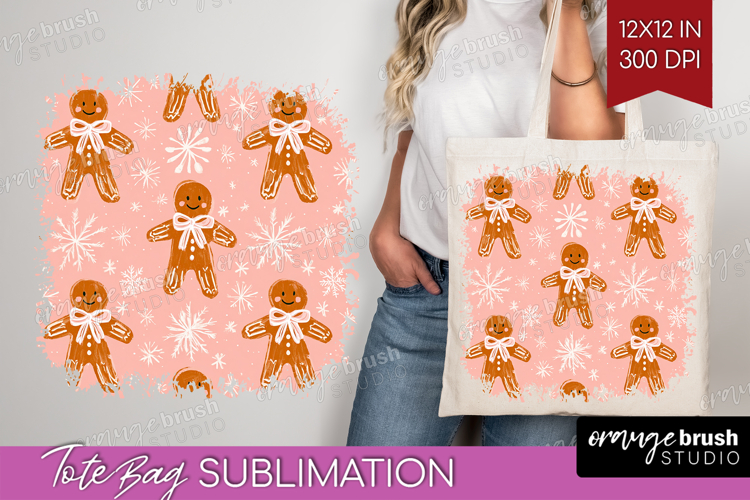 Pink Christmas Tote Bag - Coquette Xmas Tote Bag PNG