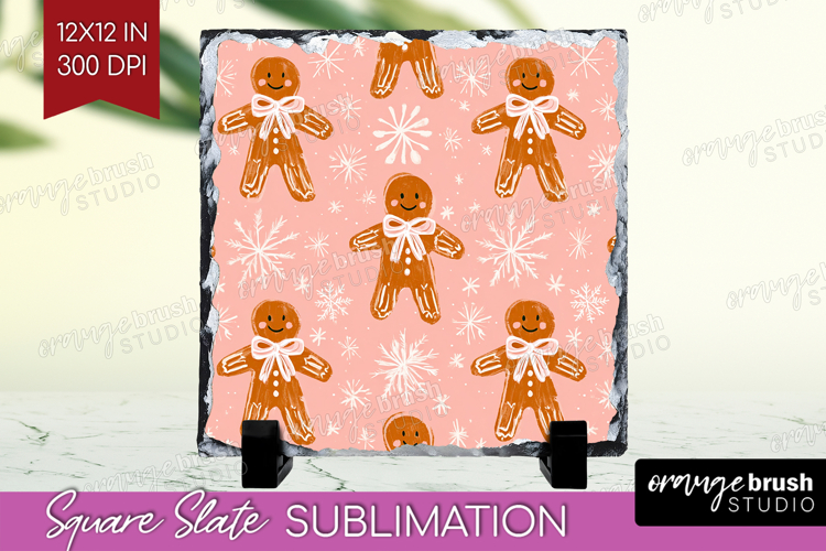 Pink Christmas Slate PNG - Coquette Xmas Square Slate