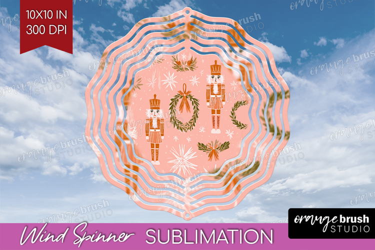Pink Christmas Wind Spinner Sublimation PNG - Coquette Xmas